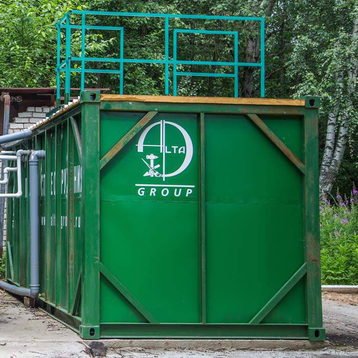 Хозяйственно-бытовой сток - 10 м3 в сутки, жилой комплекс, Смоленская обл.